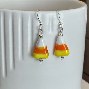 Candy corn earrings